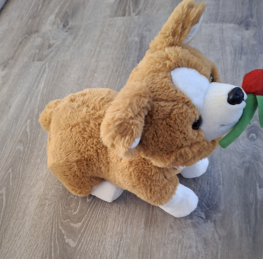 Microwaveable Corgi Removable Bean Bag Snuggle Buddy Puppy Stuffed Animal Plush